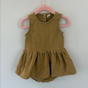 Adorable Mustard Colored Baby Dress